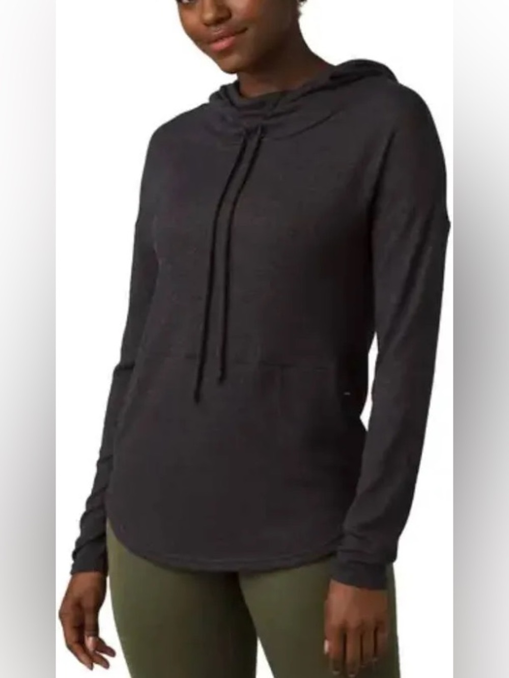 Prana Foresta Hooded Pullover in Grey Women’s Size Medium